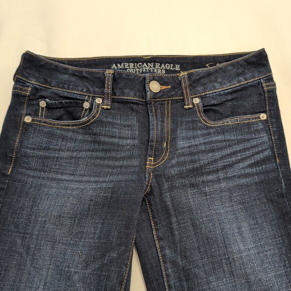 American Eagle Boyfriend Jeans Dark Wash Size 6 - Picture 6 of 13